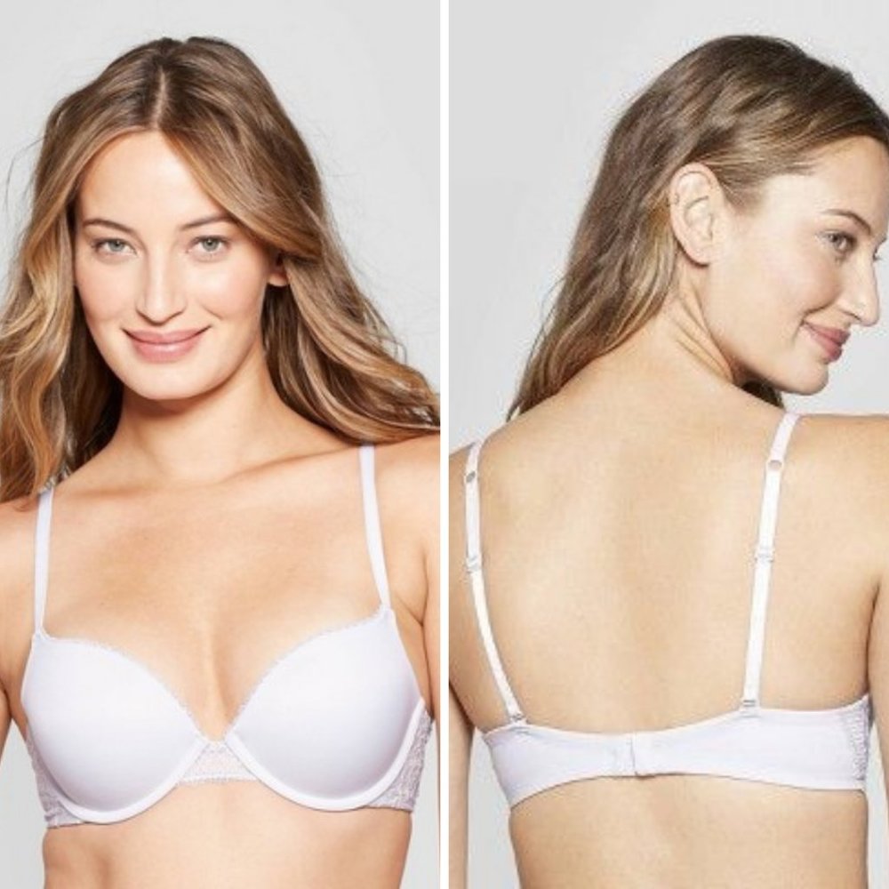 Women's Radiant Plunge Push Up Bra - Auden Silver